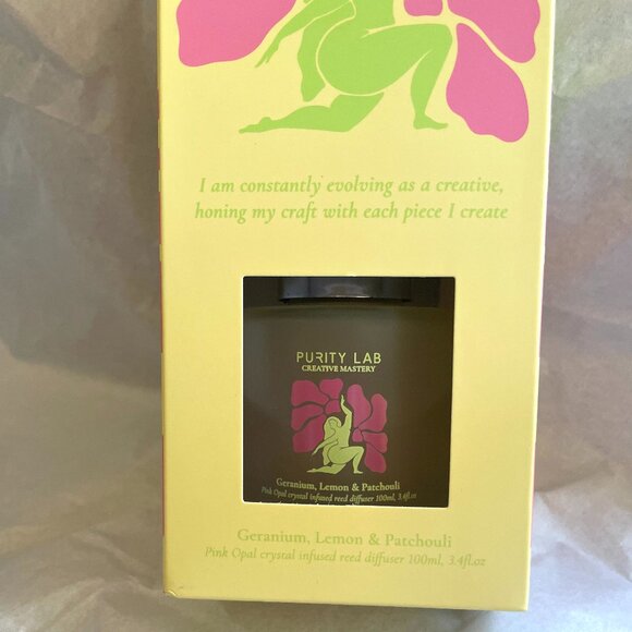 Lemon & Patchouli Reed Diffuser Purity Lab Geranium, 100ml - Picture 3 of 5